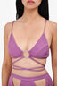 PatBO Orchid Stretch Knit Wrap Bralette Top Size S