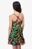 PatBO Black Tropicalia Cut-Out Mini Dress Size M