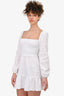 Wilfred White Linen 'Tempest' Smocked Mini Dress Size XXS