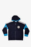 Young Versace Navy/Teal Zip Up Hoodie Size 8A