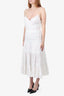 Ralph Lauren Black Label White Tiered Dress Size 10