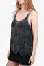 Joie Black Beaded Tank top Size L