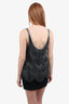 Joie Black Beaded Tank top Size L