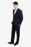 Z Zegna Black Two-Piece Suit Size 36 Men's Size 50R