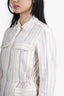 Zadig & Voltaire Cream Striped Jacket Size XS