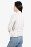 Zadig & Voltaire Cream Striped Jacket Size XS