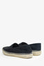 Prada Black Canvas Logo Embossed Espadrilles Size 36