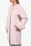 Max Mara Studio Light Pink Wool Coat Size 8