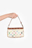 Louis Vuitton White Multicolour Pochette Accessories (As Is)