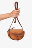 Loewe Brown Leather Mini 'Gate' Crossbody