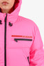 Prada Hot Pink Nylon Down Cropped Technical Jacket Size XS