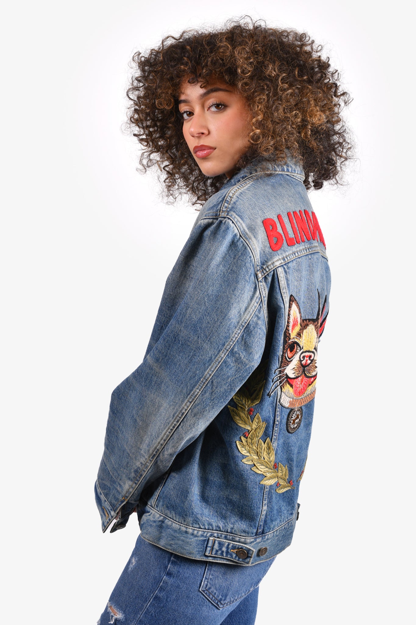 Blind for outlet love denim jacket