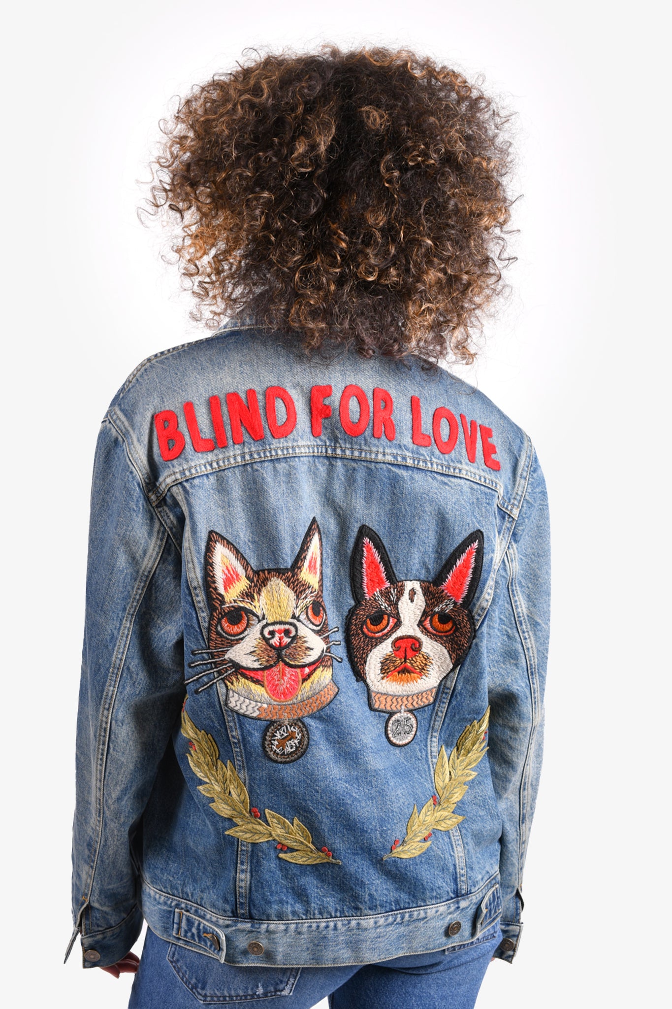 Gucci Denim 'Blind For Love' Jacket Size 46