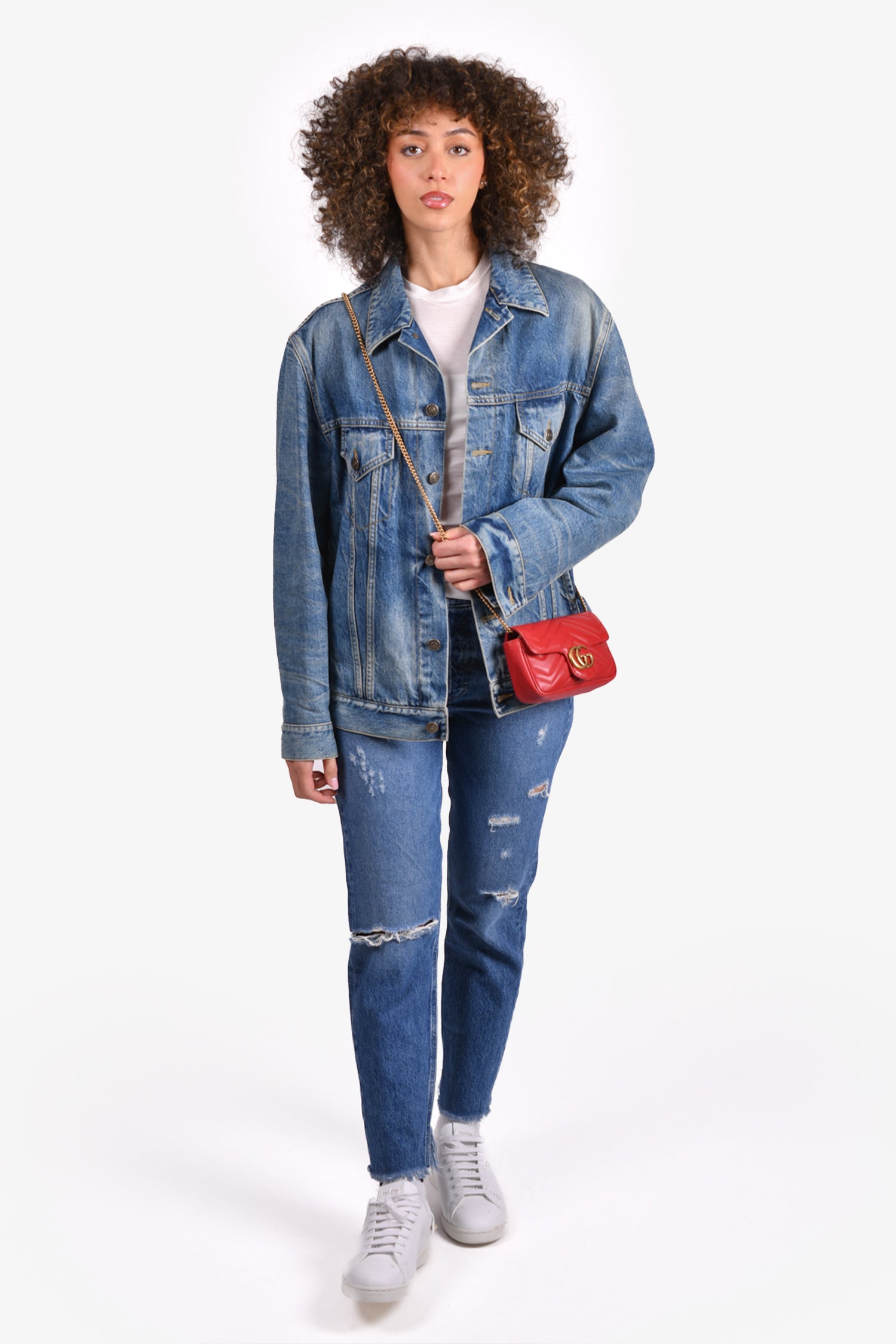 Blind for shops love denim jacket