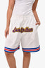 Louis Vuitton x NBA White Logo Basketball Short Size XL