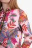 Farm Rio Multicolor Printed Long-Sleeve Shirt With Short Set size Small