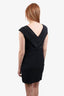 Versace Collection Black Sleeveless Dress Crystal Embellishment Size 42