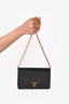 Prada Black Saffiano Leather Wallet on Chain