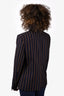 Saint Laurent Navy Striped Double Breasted Blazer Size 48 Mens