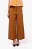 VVB Victoria Beckham Brown Wide Legged Pants Size 4