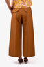 VVB Victoria Beckham Brown Wide Legged Pants Size 4