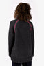 T by Alexander Wang Grey Wool Pink Stitch Cable Knit Sweater Size XS