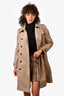 Weekend Max Mara Beige Belted Trench Coat Size 10