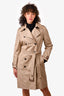 Weekend Max Mara Beige Belted Trench Coat Size 10