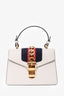 Gucci Cream Leather Mini Sylvie Top Handle Bag