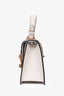 Gucci Cream Leather Mini Sylvie Top Handle Bag