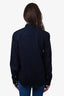 Ami Navy Blue Wool Button Down Shirt Jacket Size 39 Mens