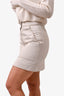 Isabel Marant Cream Denim Zip Skirt Size 36