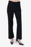 Gucci Black Wool Straight Legs Pants Size 42