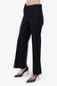 Gucci Black Wool Straight Legs Pants Size 42