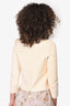 Alexander McQueen Beige Lace Embroidery Long-Sleeve Top Size L