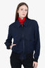 Tom Ford Navy Zip-up Bomber Jacket Size 48