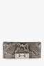 Gucci Python Leather Crystal Horsebit Clutch