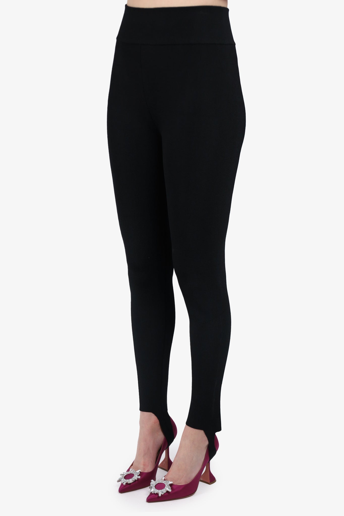 Plus Size Ribbed High Waisted Leggings