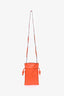 Loewe 2022 Orange Leather Pocket Pouch Crossbody Bag