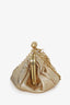 Max Mara Weekend Gold Metallic Pouch with Chain