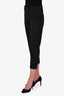 Chloe Black Wool Cropped Straight Leg Trousers Size 36