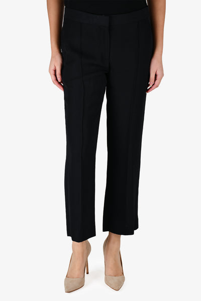 CELINE trousers women pants black with gold 36 size