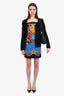 Versace Jeans Couture Multicolor Sunflower Print Slip Dress Size 0