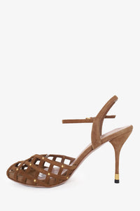 Brown hotsell caged heels