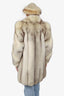 Vintage Beige Fox Fur Coat Size 6-8
