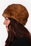 Vintage Brown Pastel Mink Fur Hat