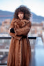 Vintage Brown Canadian Demi Buff Mink Fur Coat Size 4