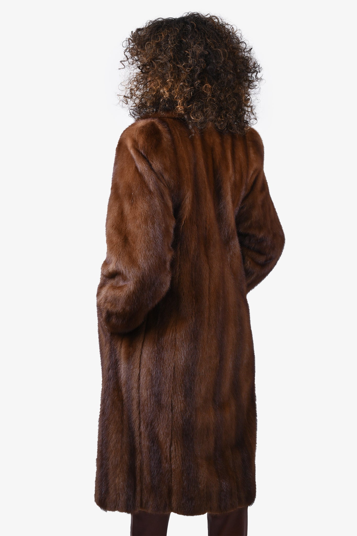 Demi Buff Female Mink Fur Coat - Women's Large