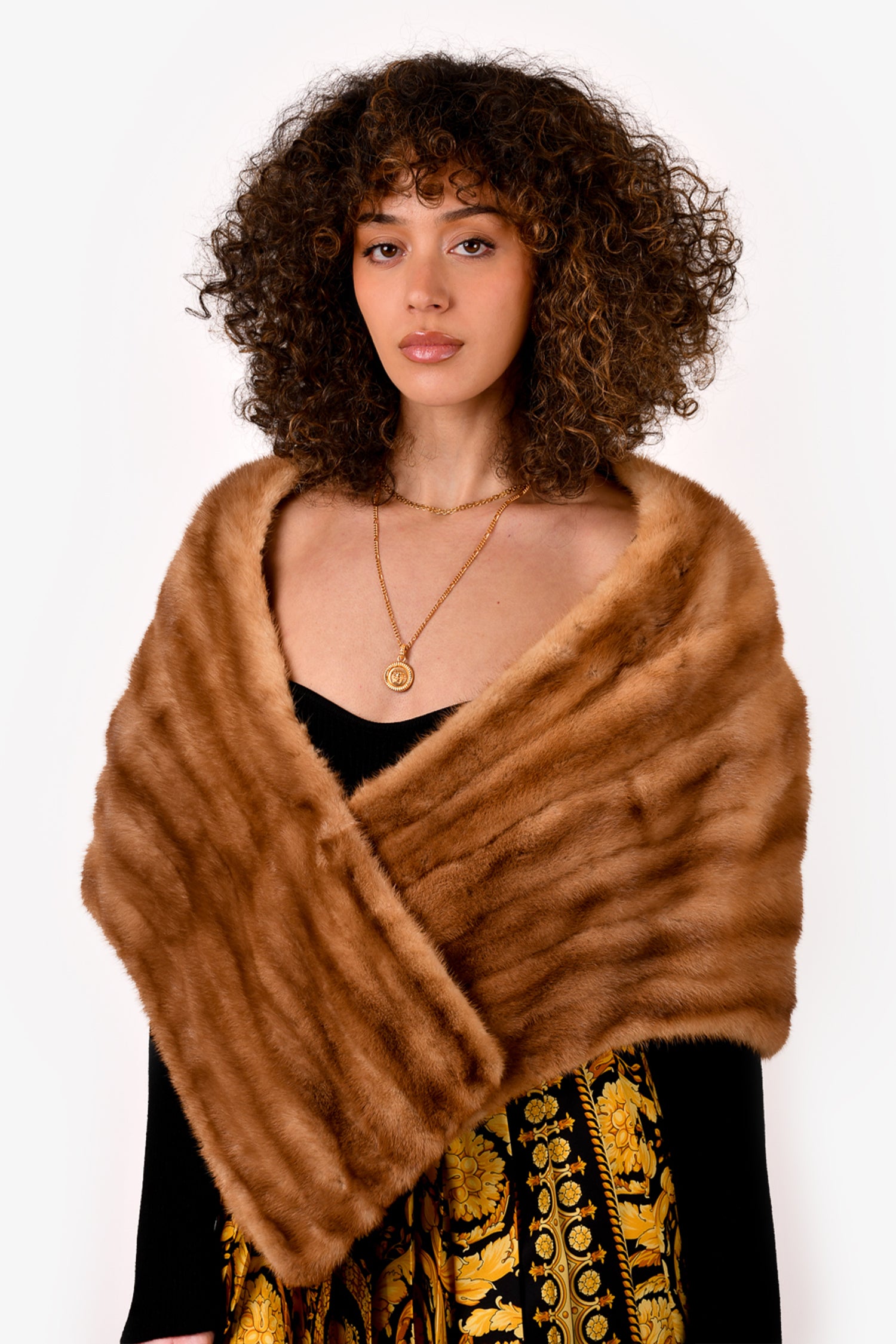 Mink fur clearance wrap