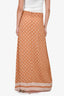 Faithfull The Brand Copper Patterned Maxi Skirt Size 4